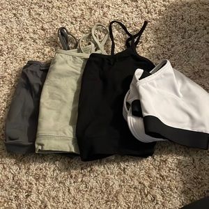 Crop tops and sports bra size small